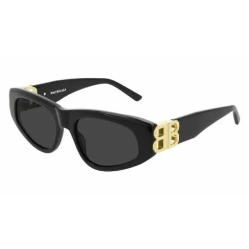 BB0095S 001 Cat Eye Woman`s Sunglasses - Black by Balenciaga