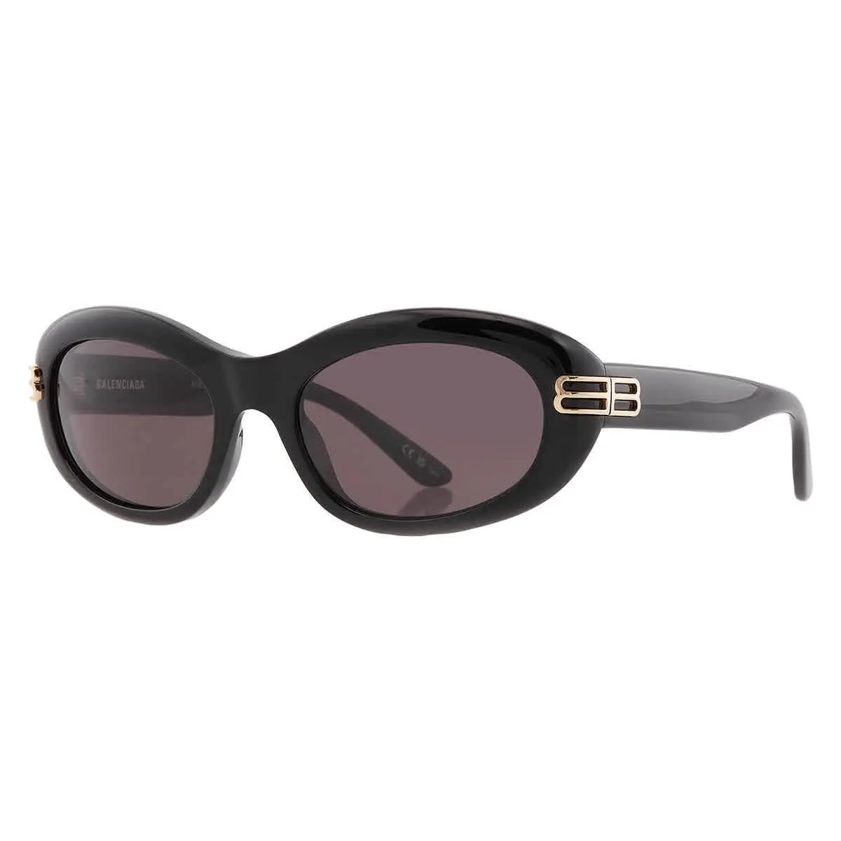 Grey Oval Ladies Sunglasses BB0431S 001 57 BB0431S 001 57 by Balenciaga