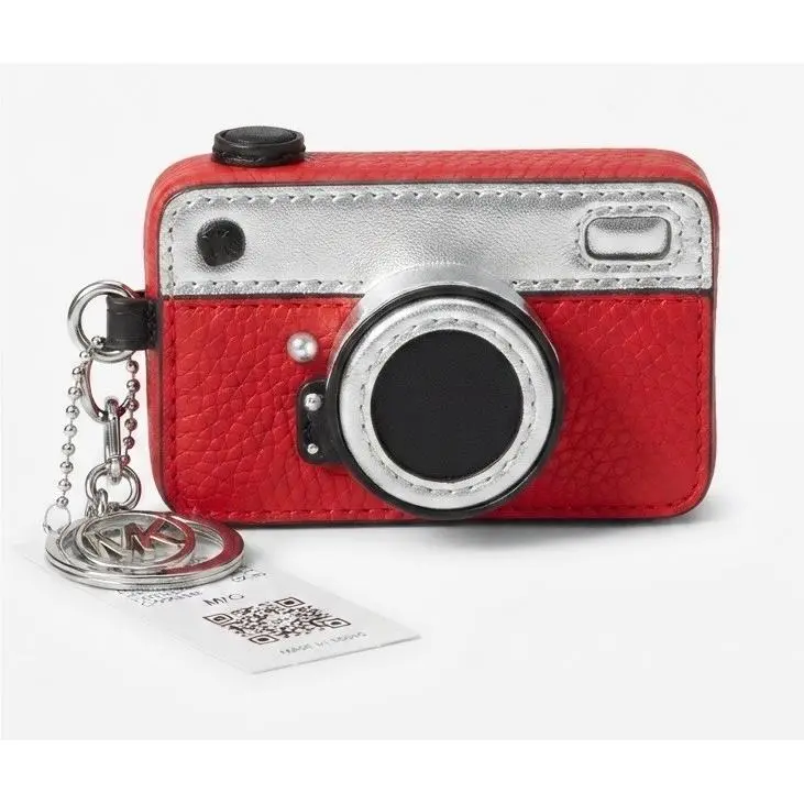 Michael Kors Camera Bag Charm Key Fob DK Sangria Red Giftables