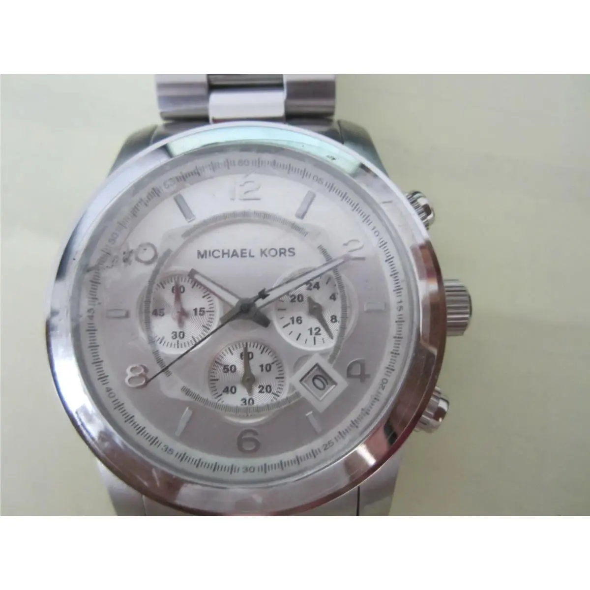 Michael Kors Men`s Watch Chrono All Stainless S MK8272