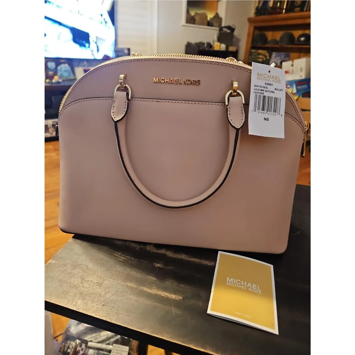 Emmy Large Dome Satchel In Ballet Color by Michael Kors
