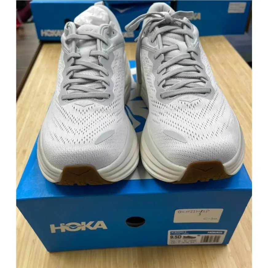 Hoka shoes - Hoka One One HOKA Bondi 8 - 1123202-LRNC - White (UPC: 197634065212) 2