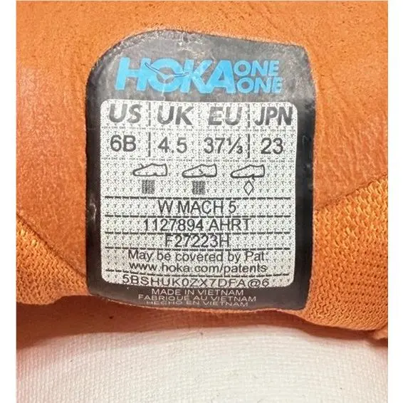 Hoka shoes - Hoka One One Mach 5 - AMBER 4