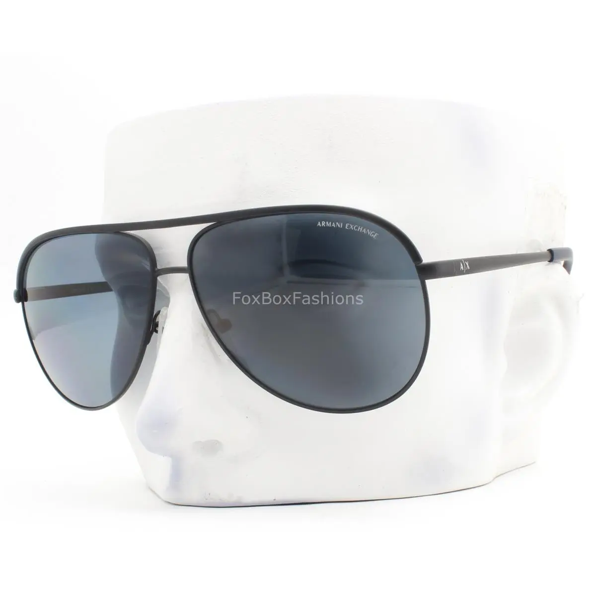 Sunglasses Matte Dark Blue Polarized AX 2002 6099/2V W/case by Armani Exchange