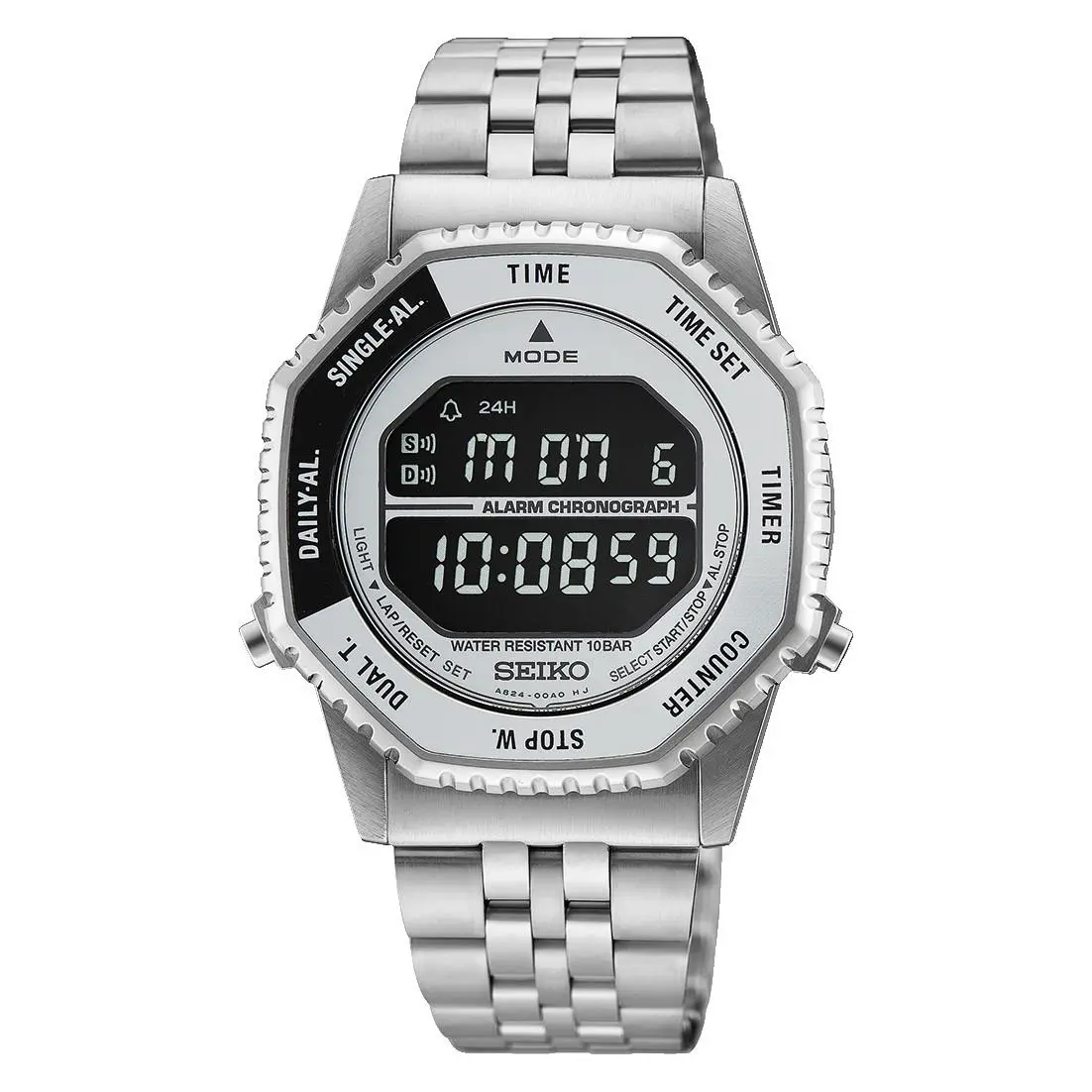 Essentials Chrono Two-tone Dial Stainless Men`s Watch HFL002 by Seiko