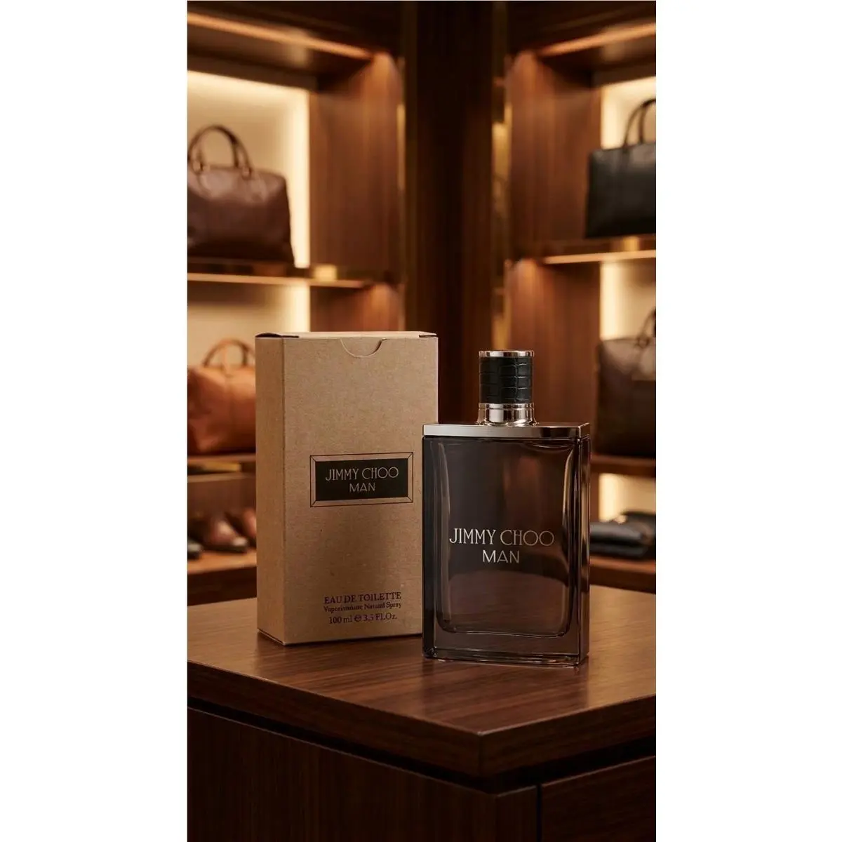 Man Eau de Toilette 3.3 oz / 100 ml For Men – in Brown Box by Jimmy Choo