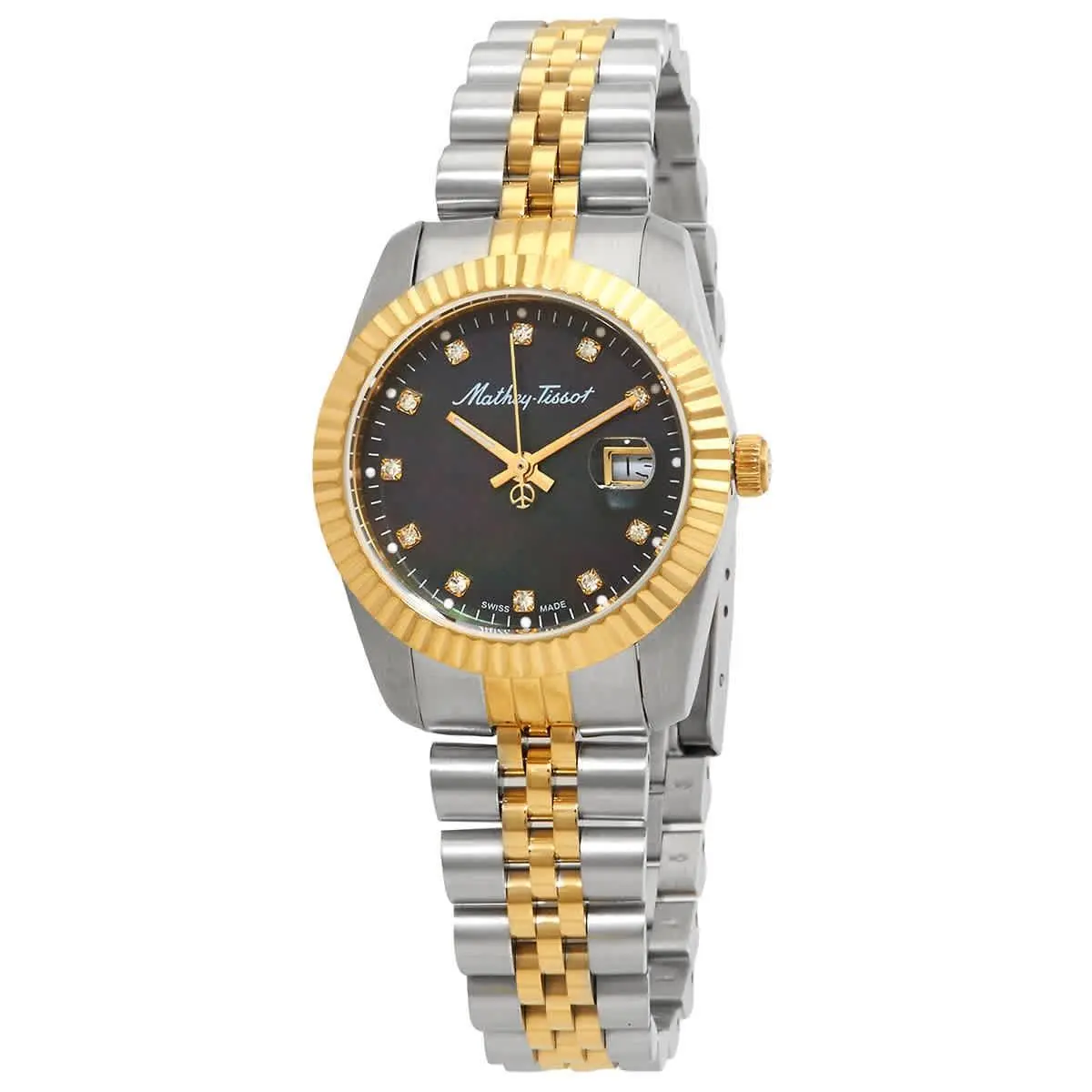 Mathey-tissot D910BN Mathy Iii Mop Black Dial 32 mm Women`s Watch by Tissot