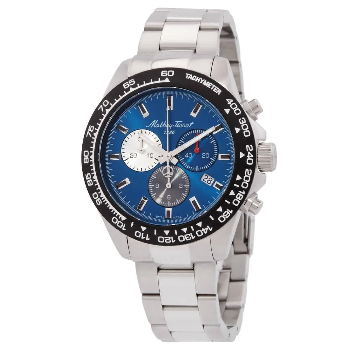 Mathey-tissot H938CHABU Chrono II Blue Dial 42 mm Men`s Watch