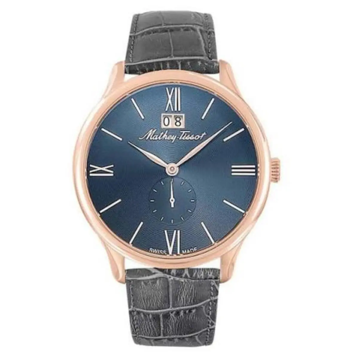 Mathey Tissot Men`s Edmond Blue Dial Watch - H1886QPS