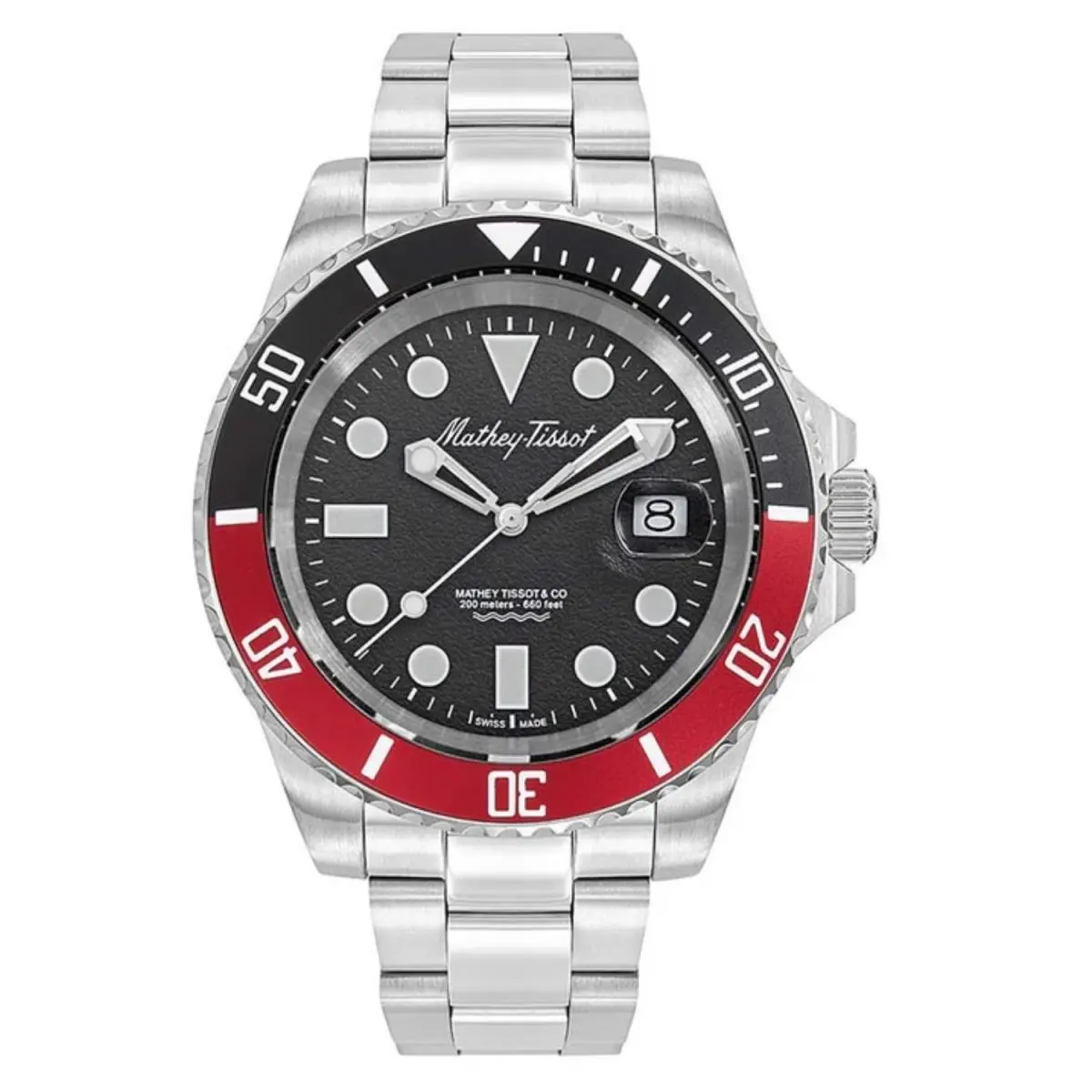 Mathey Tissot Men`s Jumbo II Black Dial Watch - H977ANR