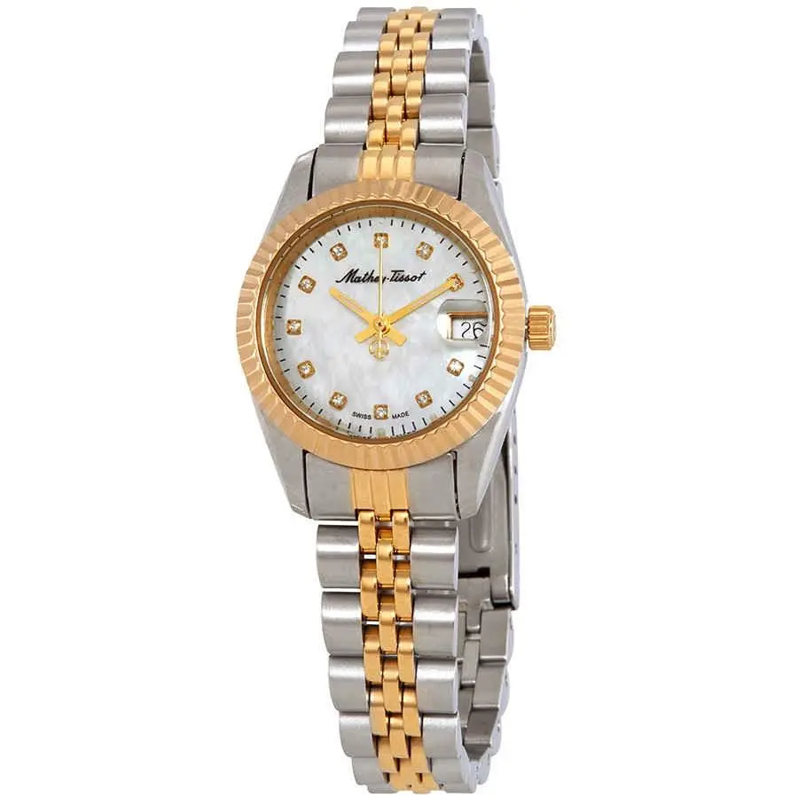 Mathey-tissot D710BI Mathey II Mop Dial 26 mm Women`s Watch by Tissot