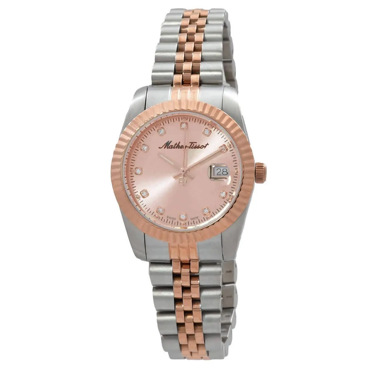 Mathey-tissot D810RSAL Mathy Iii Pink Dial 32 mm Women`s Watch by Tissot