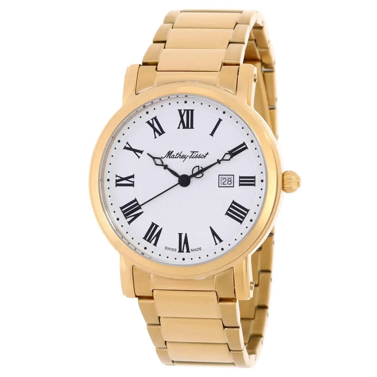 Mathey-tissot City Quartz White Dial Men`s Watch HB611251MPBR