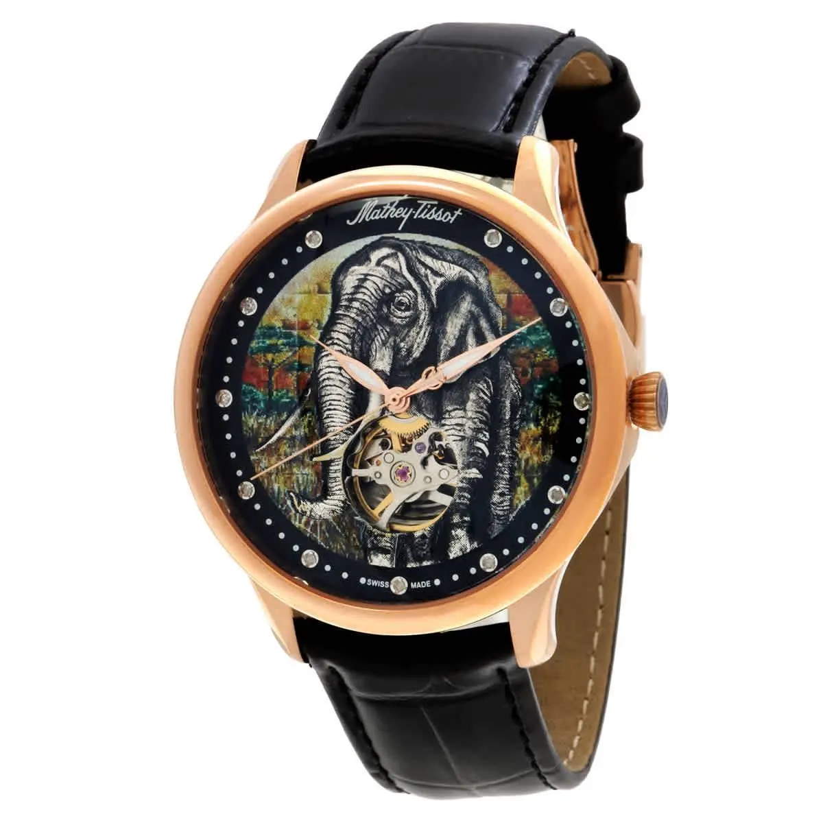 Mathey-tissot MC1886PEL Edmond Auto Handcrafted Multi-color Dial 42 mm Men`s