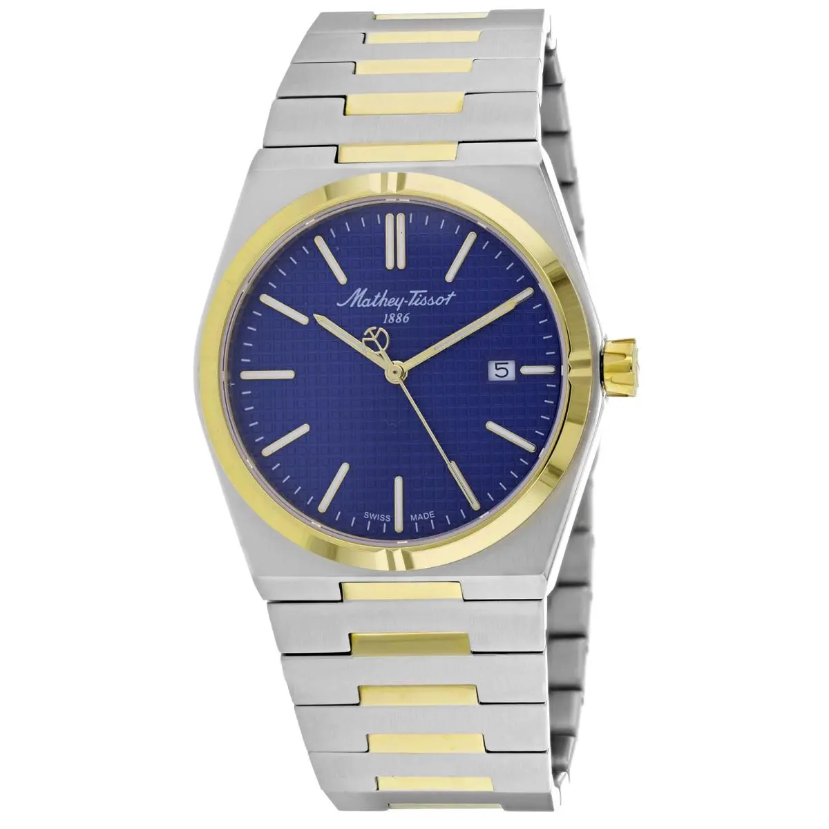 Mathey Tissot Men`s Zoltan Blue Dial Watch - H117BBU