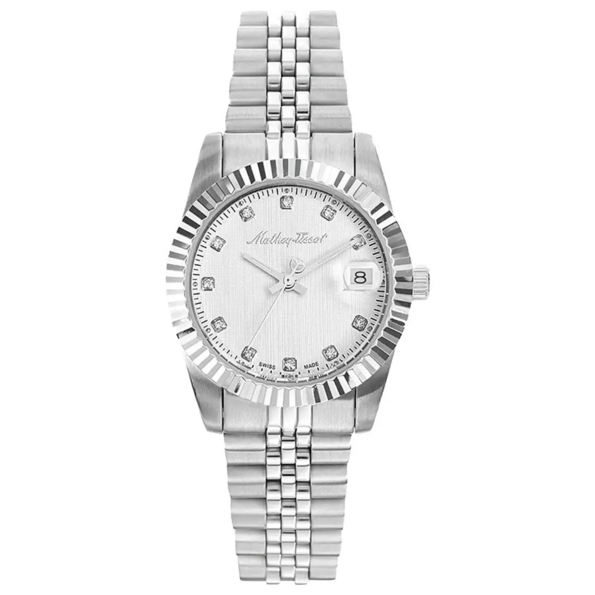Mathey Tissot Women`s Classic White Dial Watch - D807AI