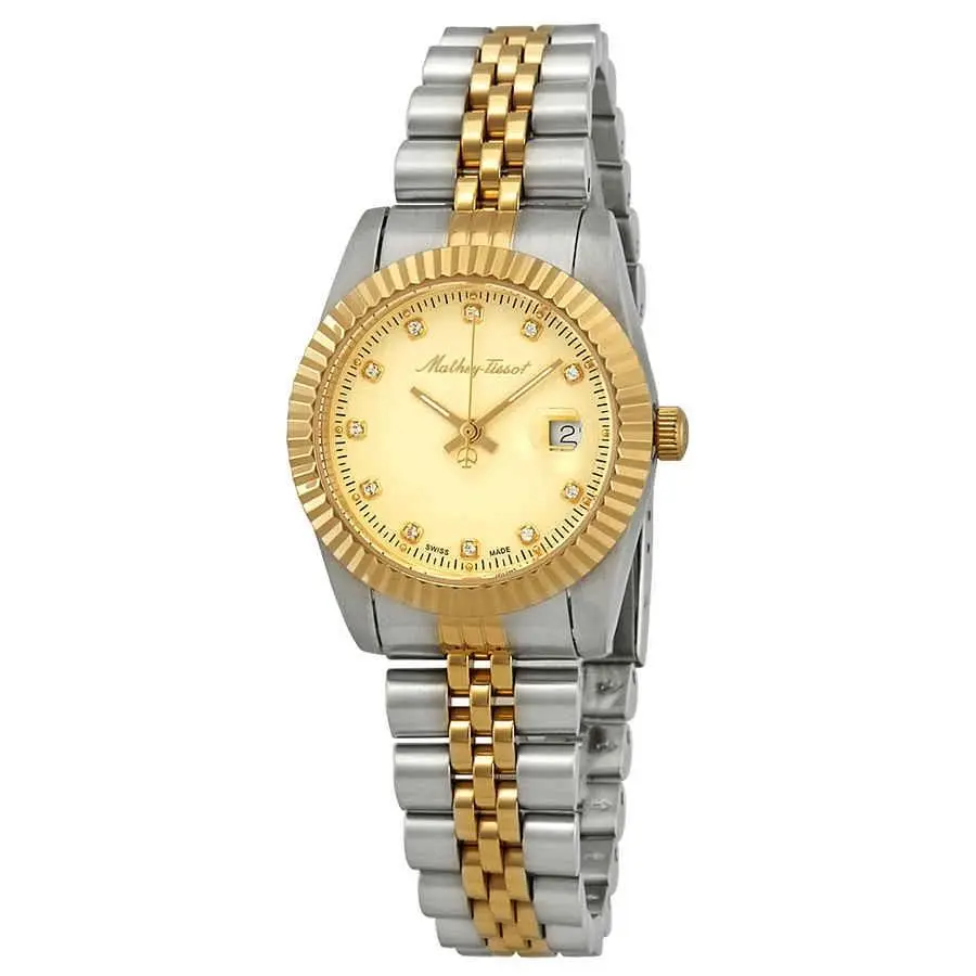Mathey-tissot D810BDI Mathey Iii Gold Dial 32 mm Women`s Watch