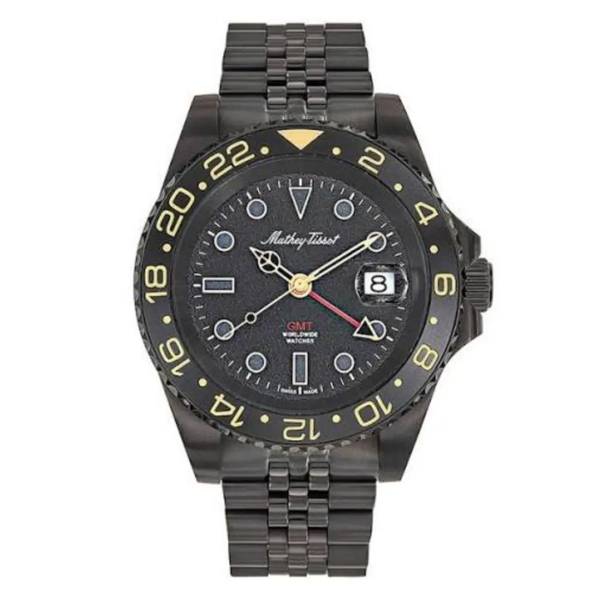 Mathey Tissot Men`s Stealth Black Dial Watch - H903NN