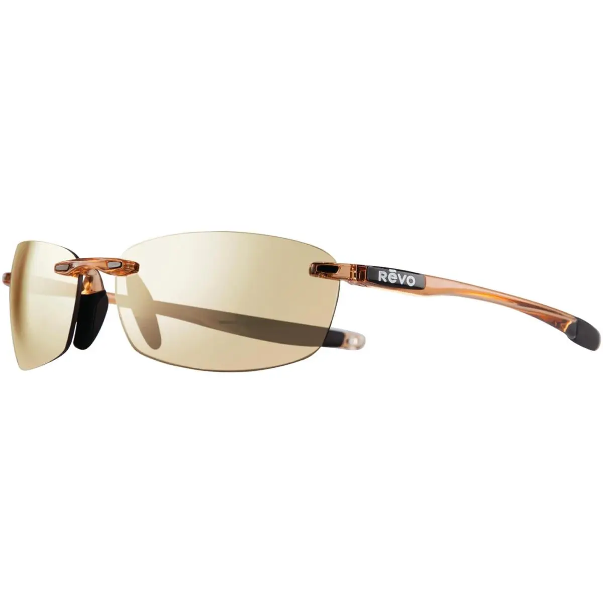 Descend E Polarized Blush Rimless Wrap Sunglasses - RE406010CH - Italy by Revo
