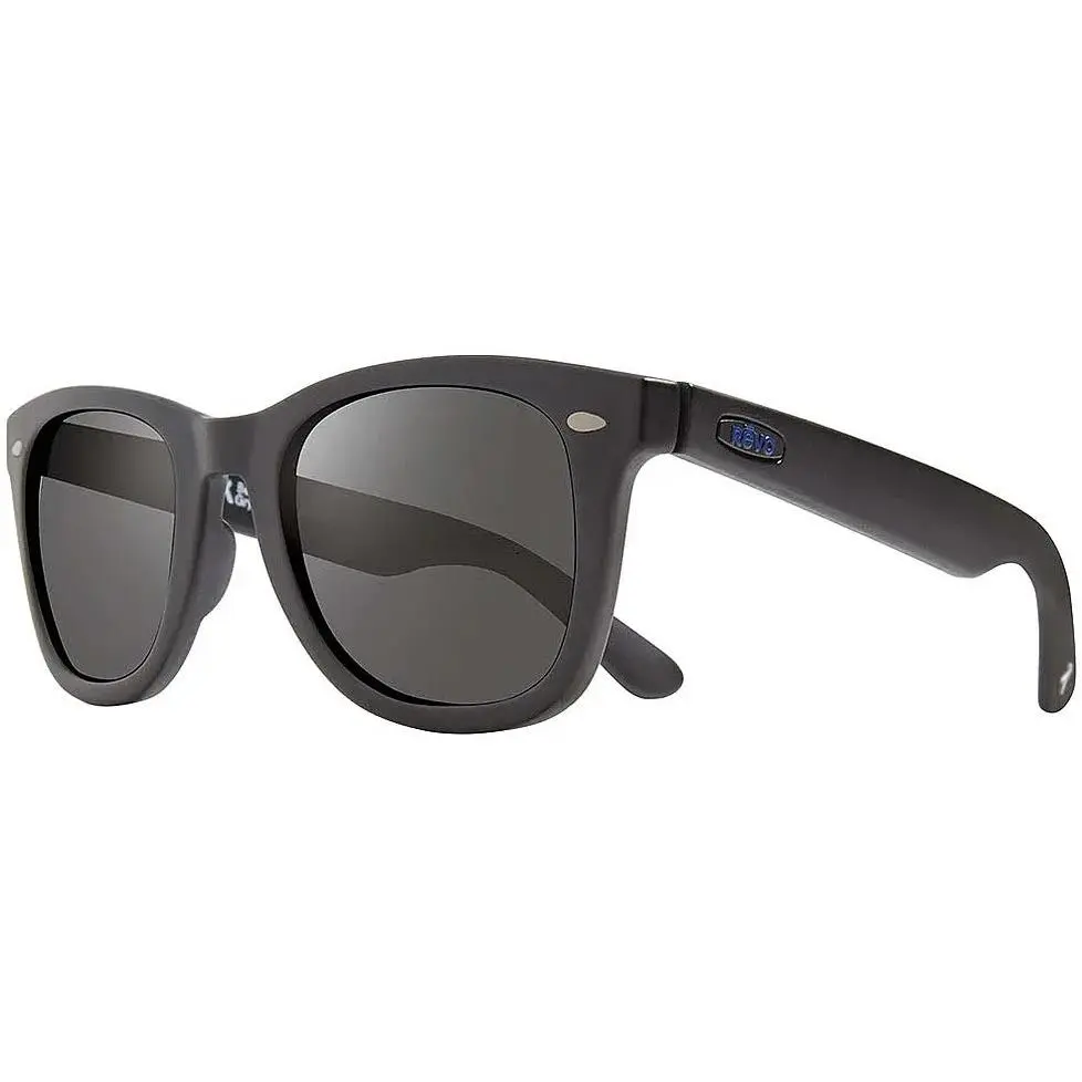 Sunglasses Forge Superflex Matte Black Frame / Grey Polarized Lens RE1096N by Revo