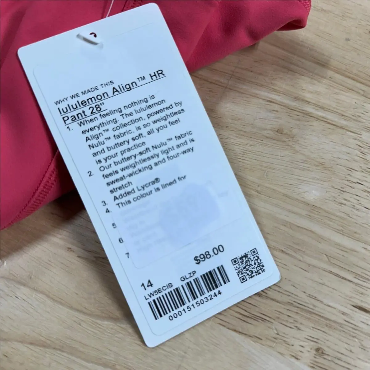 Lululemon clothing - Pink 6