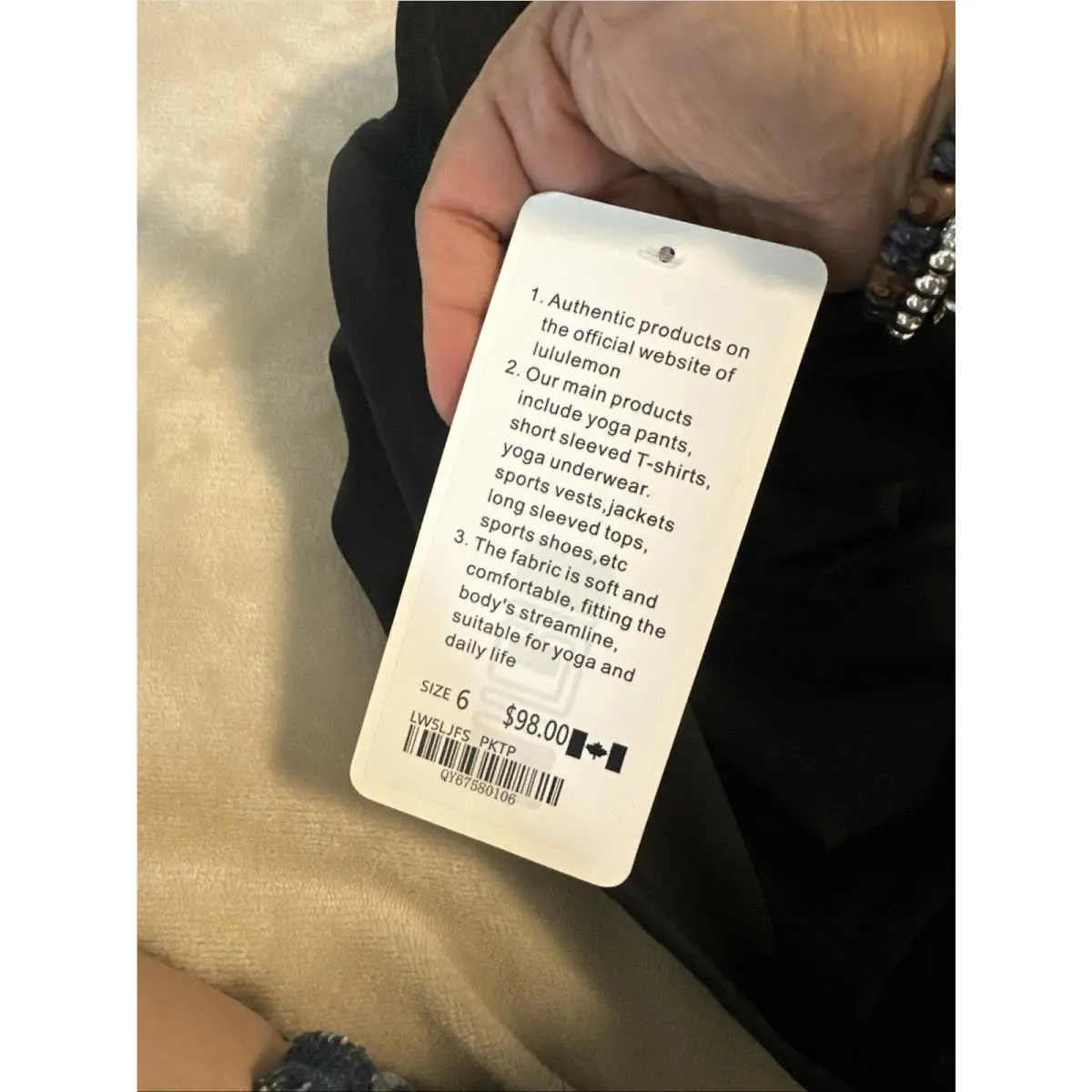 Lululemon clothing - LWSLJFS-PKTP - LWSLJFS-PKTP - Black 5