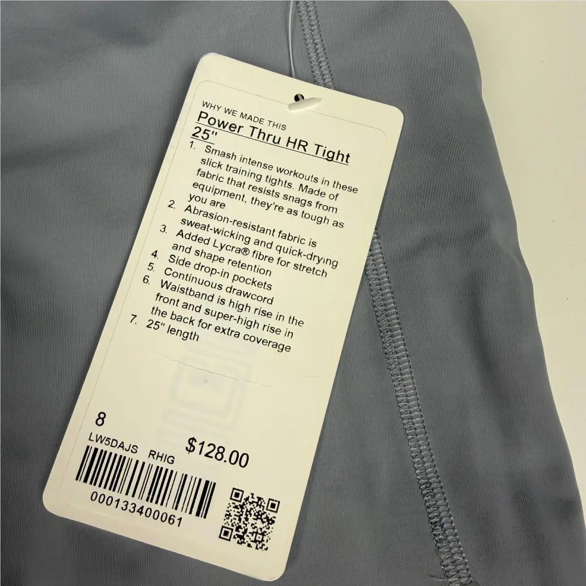 Lululemon clothing - Power Thru HR Tight 25