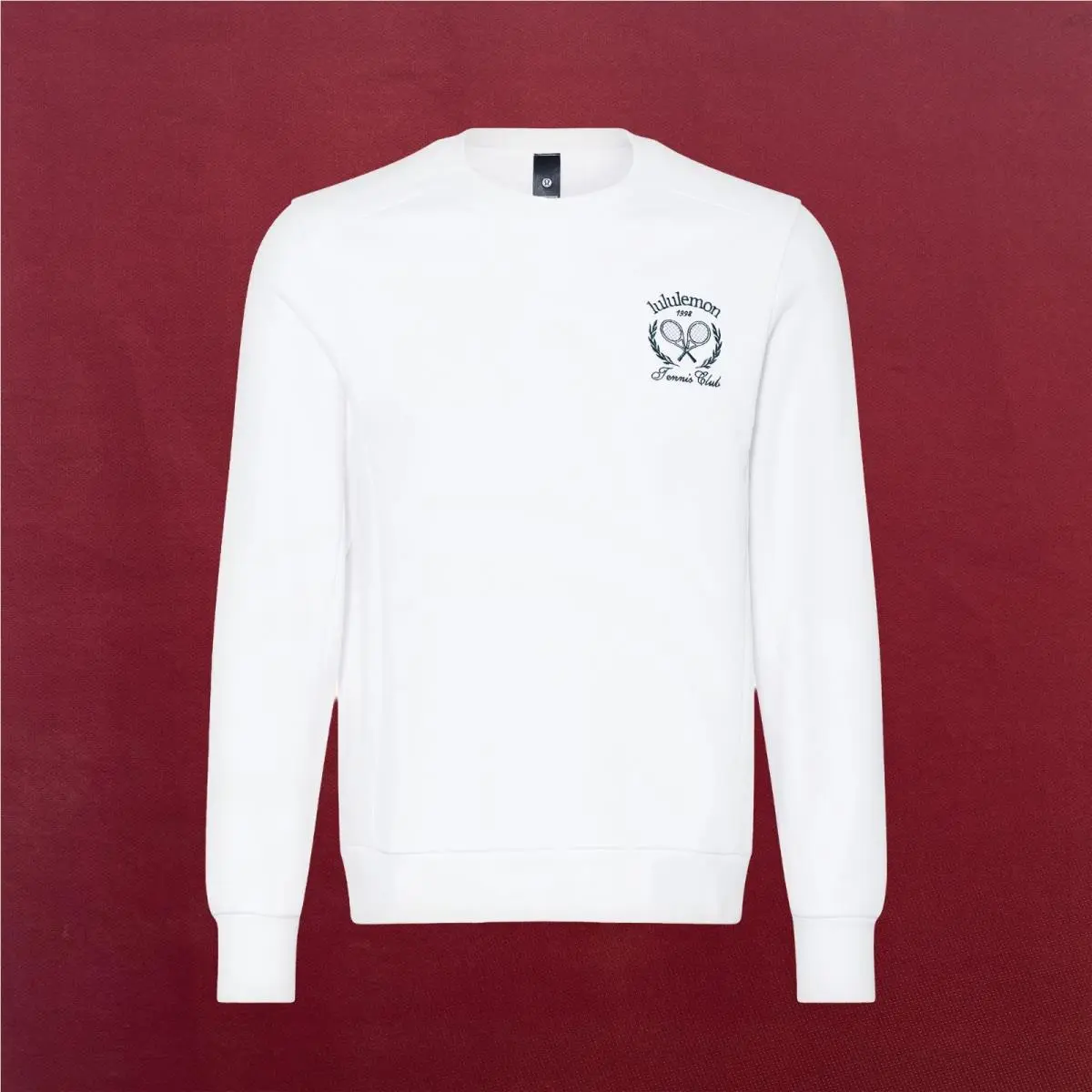 Lululemon Tennis Club Heavyweight Long Sleeve Crewneck White Sweatshirt Size L