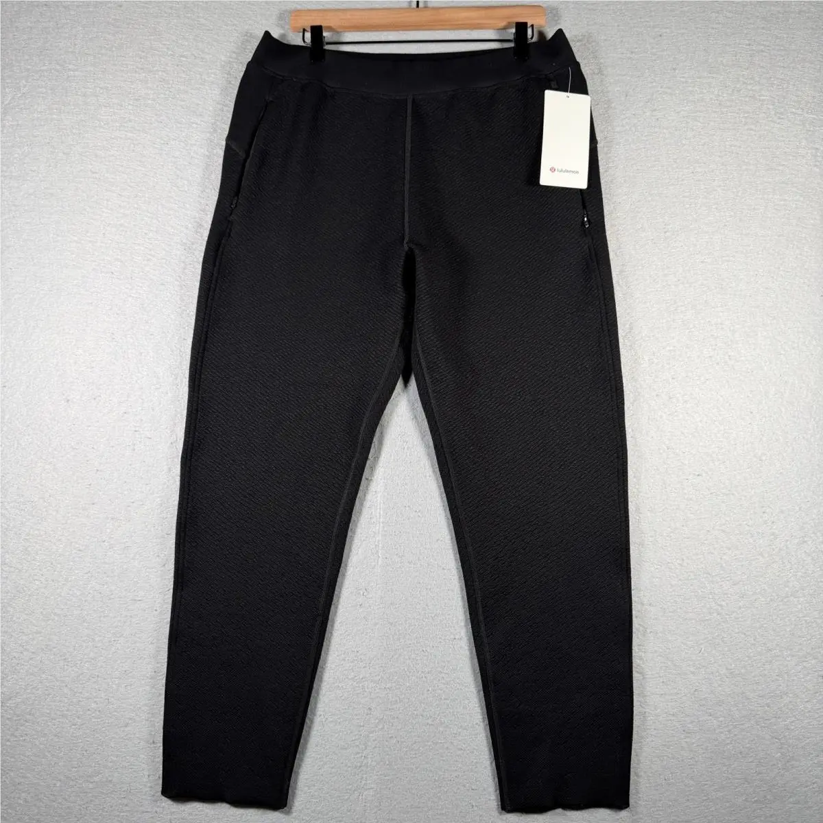 Lululemon End State Jogger 12 Black Wool Blend High Rise Pants LW5CYZS Blk