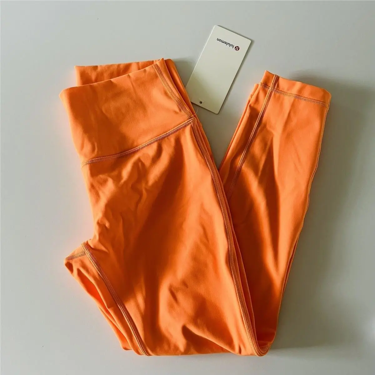 Lululemon Athletica Orange Soda Wunder Under HR Tight 25 Leggings - US 8