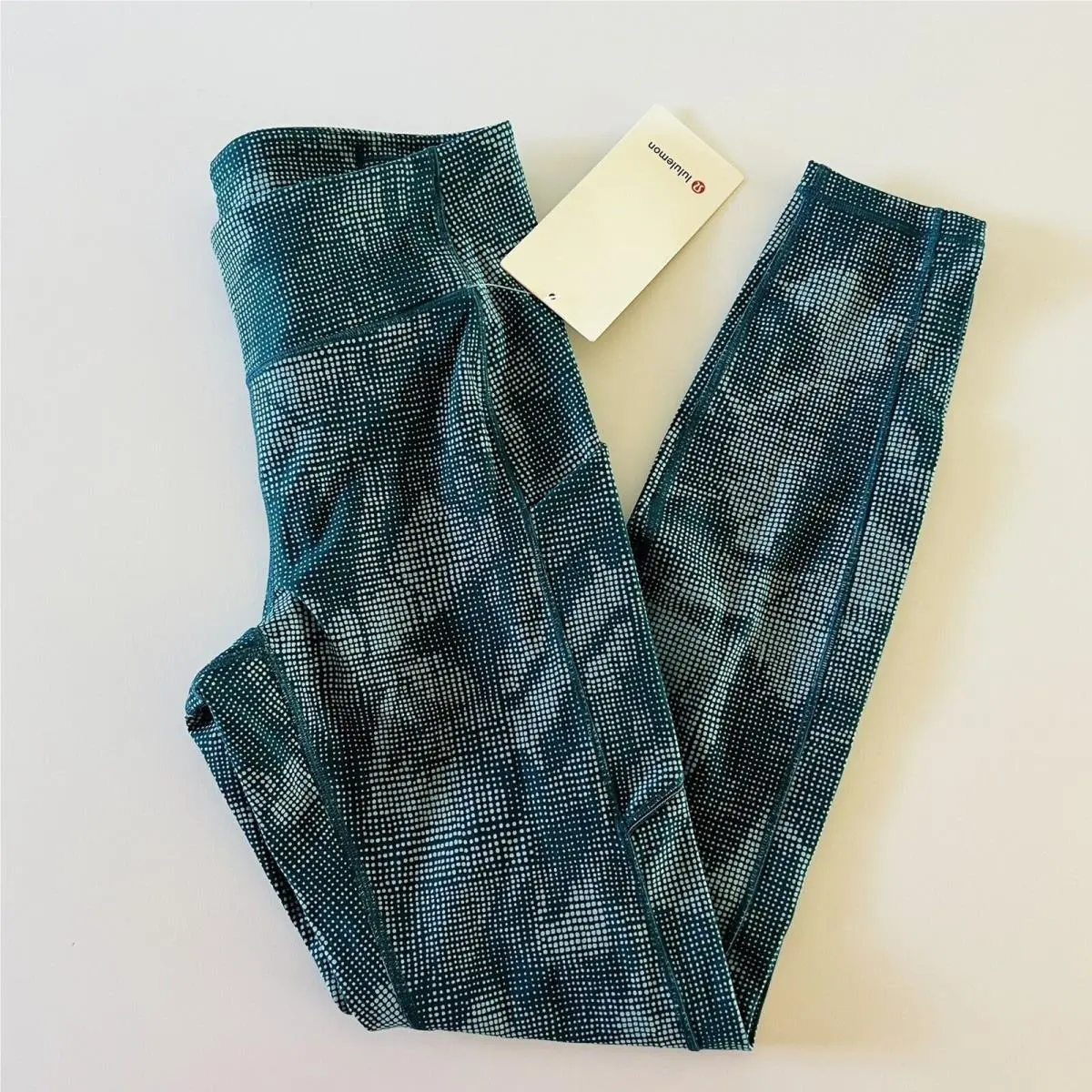 Lululemon Athletica Illusion Tidal Teal Speed Up Tight 28 Leggings - US 6