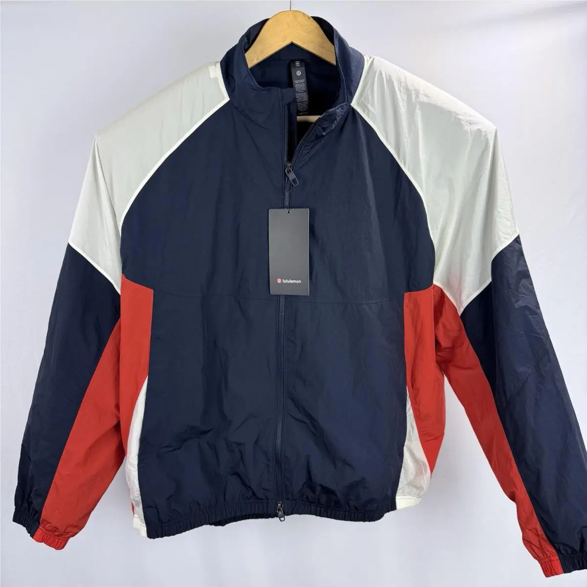 Lululemon clothing - Nylon Oversized Track Jacket - Nylon Oversized Track Jacket - Navy, White, Red 0