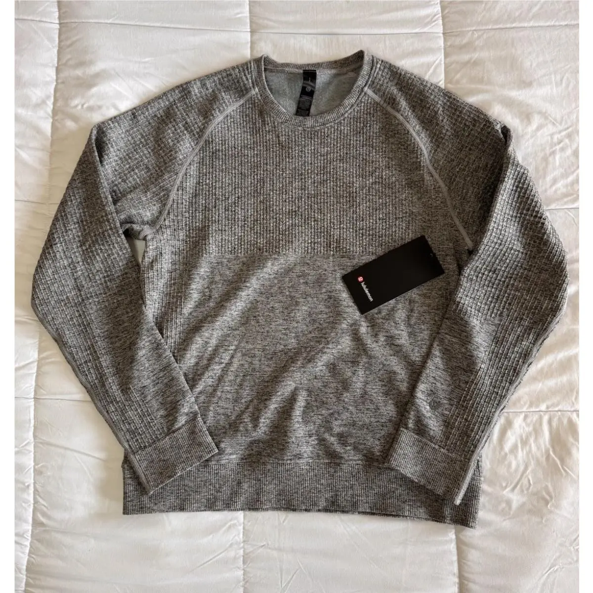 Lululemon Small Pullover Engineered Warmth Long Sleeve Crew Thvp/gulg/blk