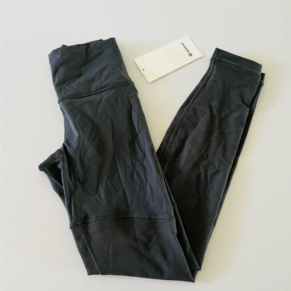 Lululemon Athletica Graphite Grey Sheer Will HR Tight 28 Camo Leggings - US 4