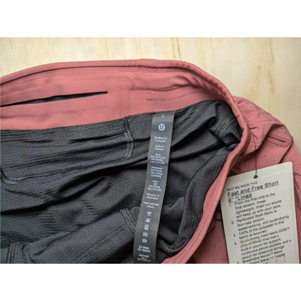 Lululemon clothing - Brier Rose 3