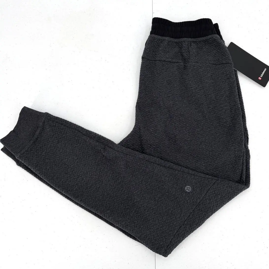 Lululemon At Ease Heathered Black/gray Jogger Pants Men`s Size Small