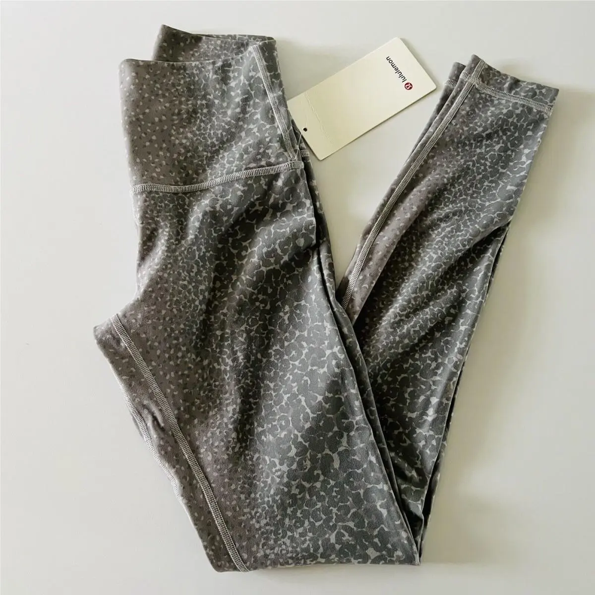 Lululemon Athletica City Camo Silver Drop Mult Align HR Pant 28 Leggings - US 4
