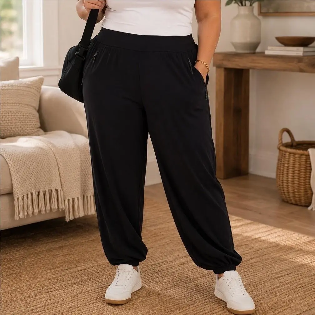 Lululemon Adapted State HR Jogger Sleek Black High Rise Athleisure Size 14