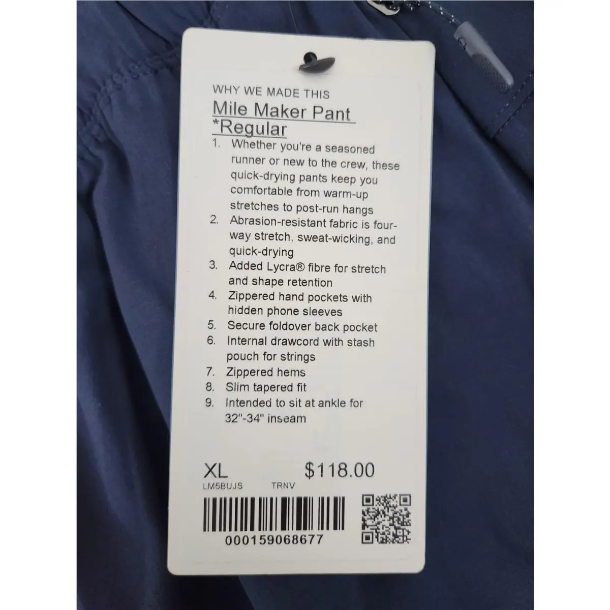 Lululemon clothing - True Navy 2