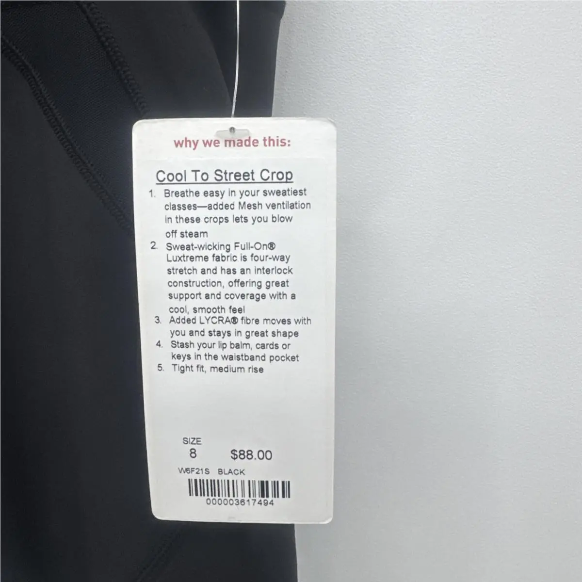 Lululemon clothing - LE6F21S - LE6F21S - Black 4