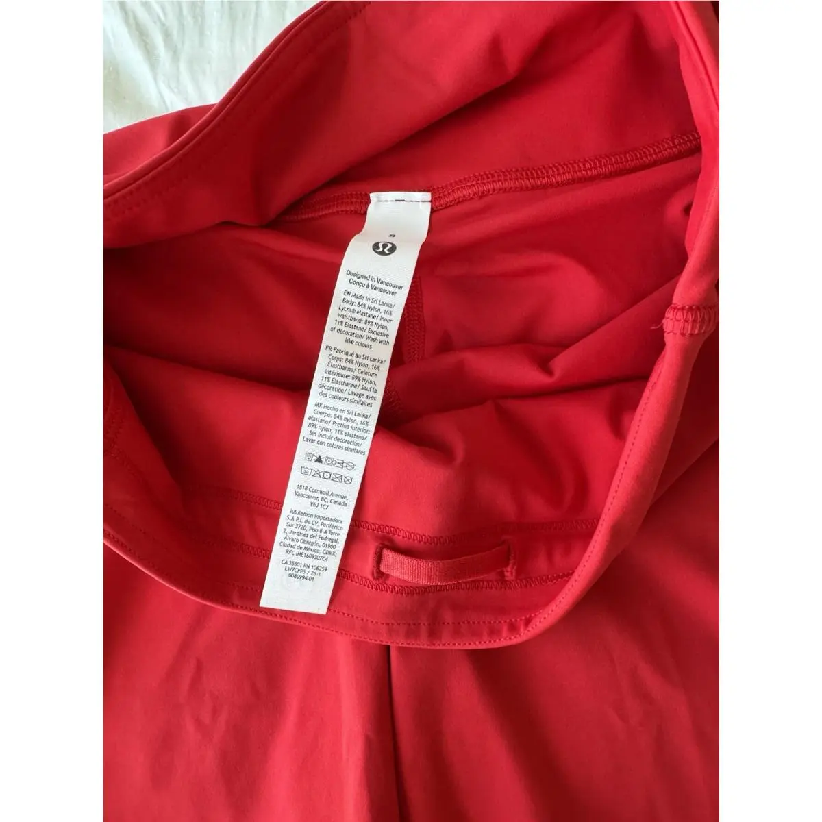 Lululemon clothing - Oxford Red 3