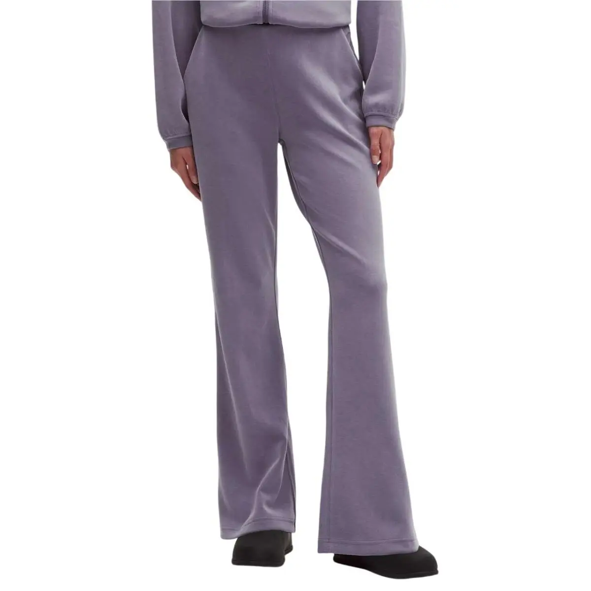 Lululemon Brushed Softstreme Mid-rise Flared Pant Grape Mist Size XL LW5HLPS