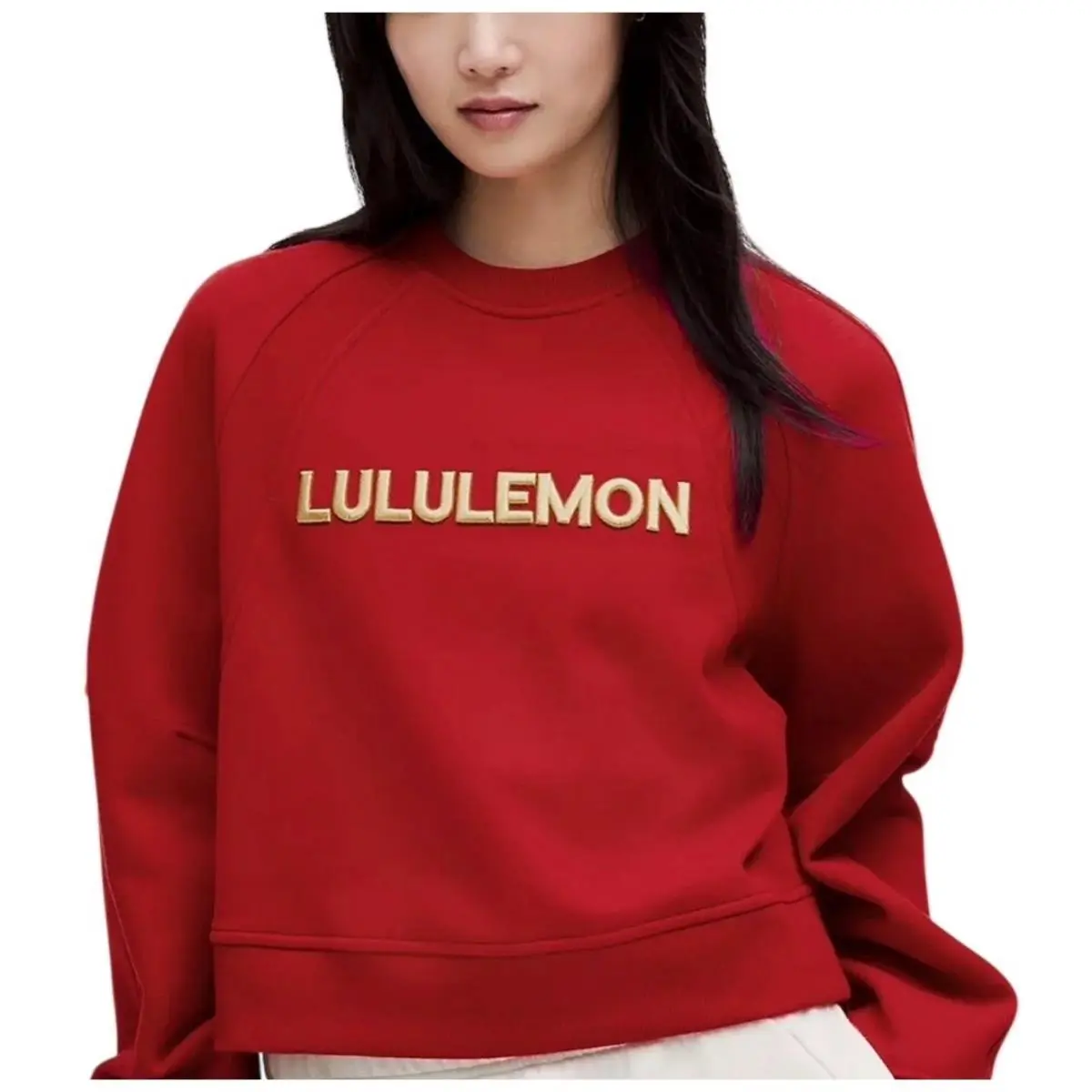 Lululemon Scuba Oversized Pullover Year Crewneck Sweatshirt Dark Red M/l