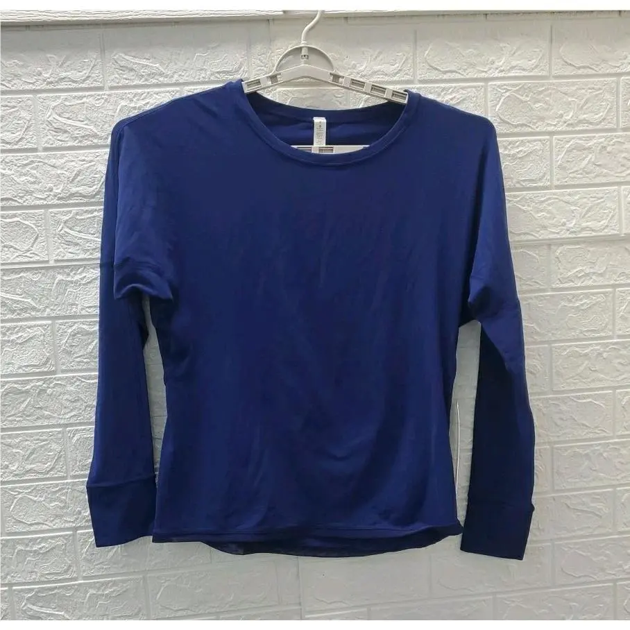 Lululemon Gear Up Long Sleeve Breathable Shirt Blue Size 8