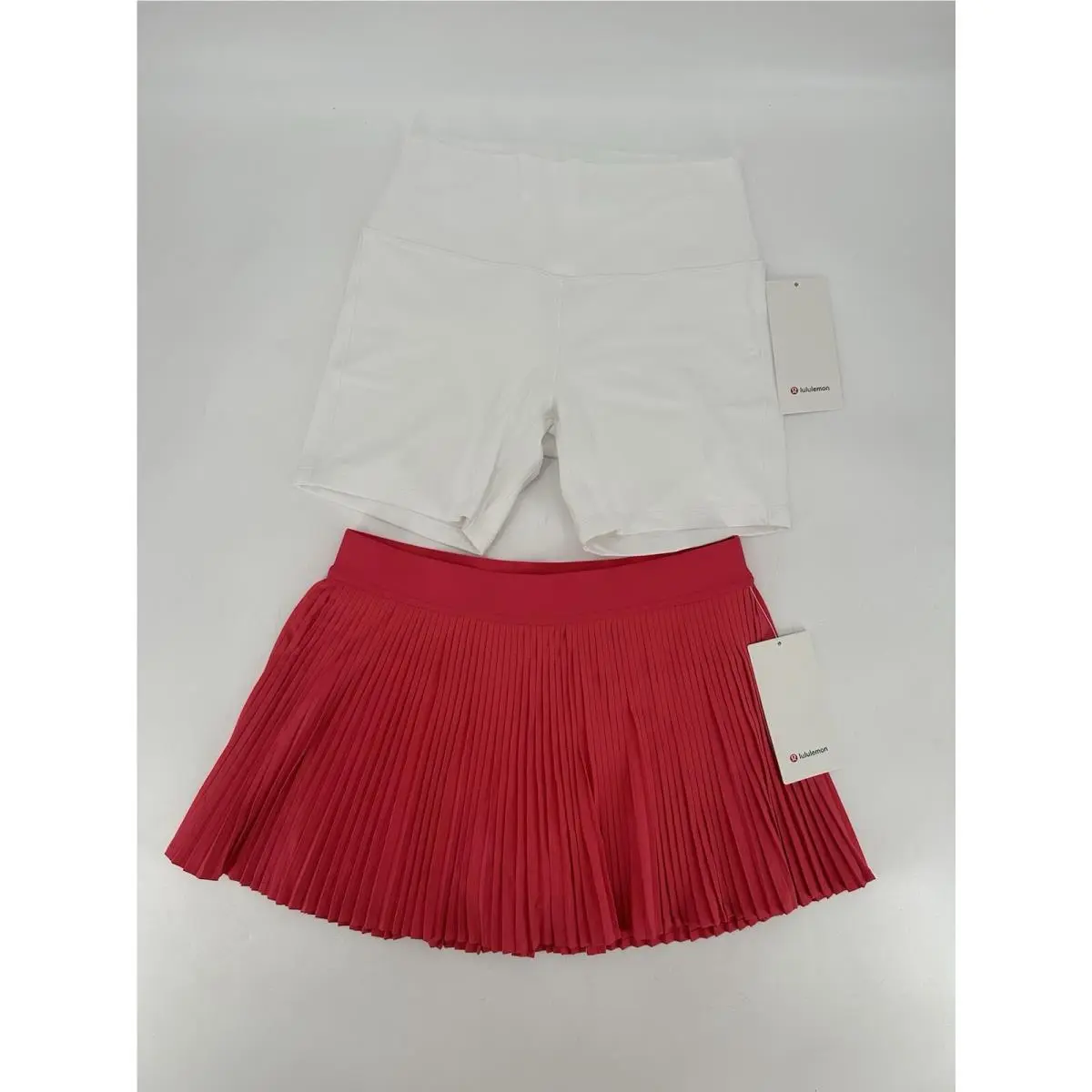 Lot of 2 Lululemon Align HR Short 6 Varsity Hr Pleated Skirt W`s Sz 10