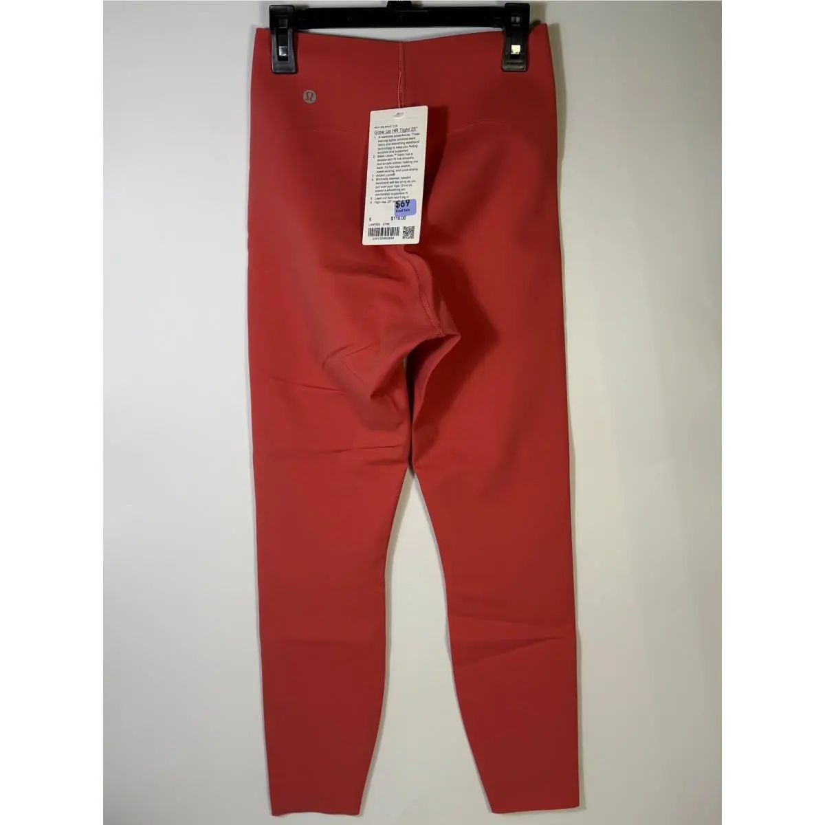 Lululemon Glow Up HR Tight 25 Leggings – Women`s Size 6 – Red