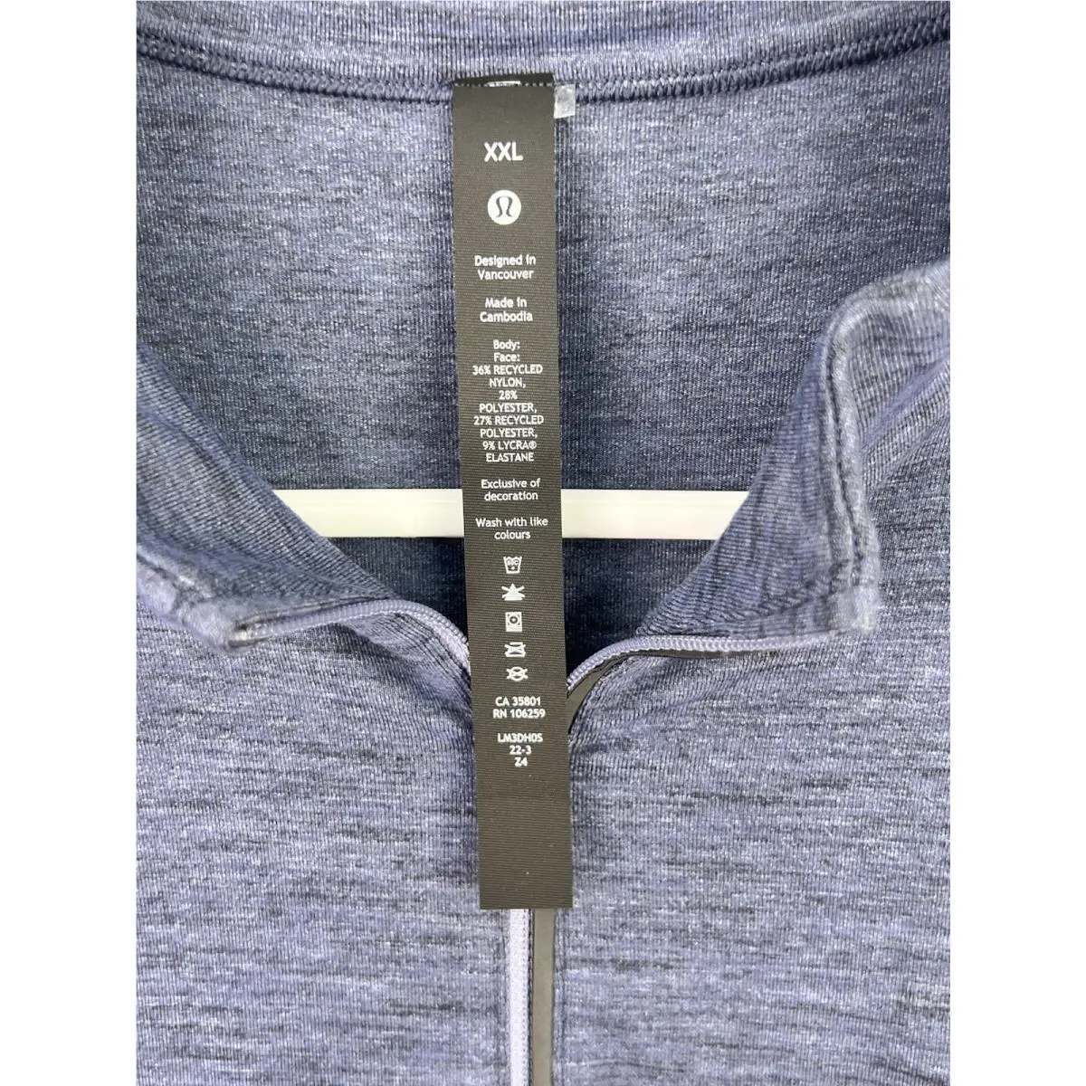 Lululemon clothing - Surge Warm 1/2 Zip - Surge Warm Zip - LM3DH0S - Blue 4