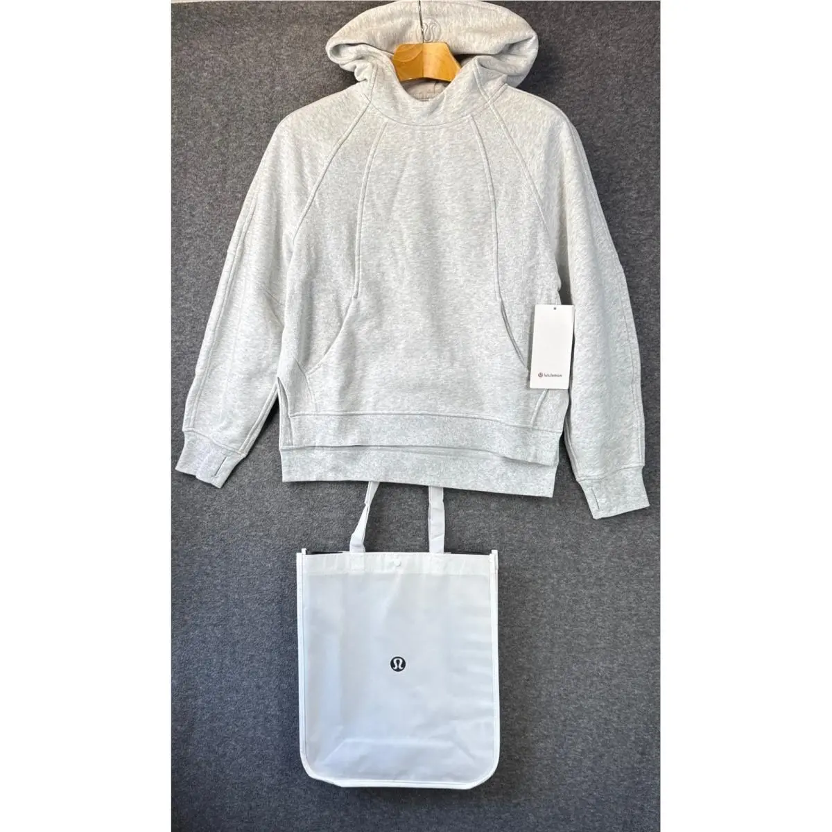 Lululemon Scuba Oversized Side-slit Hoodie Women Xs/s Thumbholes Lulu Bag