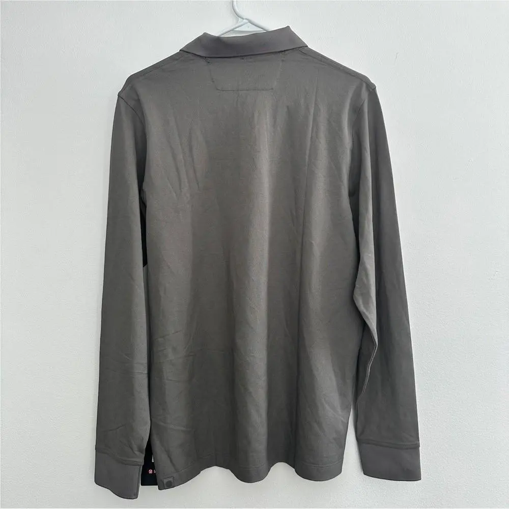 Lululemon clothing - Classic-Fit Pique Long-Sleeve Polo - Pique Polo - Gray 1