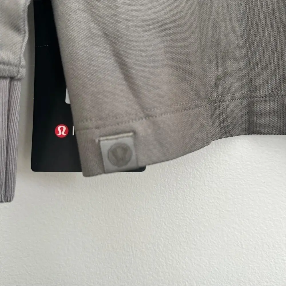 Lululemon clothing - Classic-Fit Pique Long-Sleeve Polo - Pique Polo - Gray 4